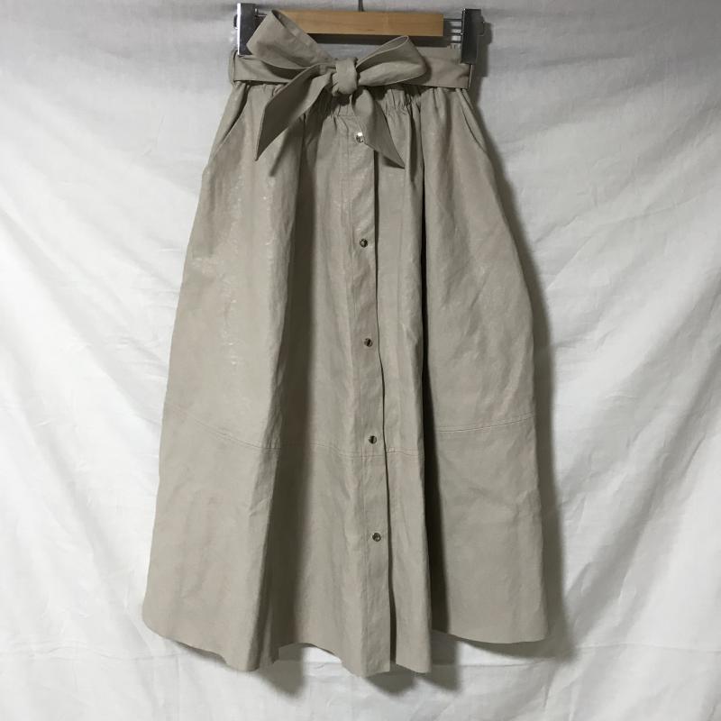 ザラベーシック ZARA BASIC スカート ひざ丈スカート S 無地 ベージュ / ベージュ / レディース USED 古着 中古 10014995
