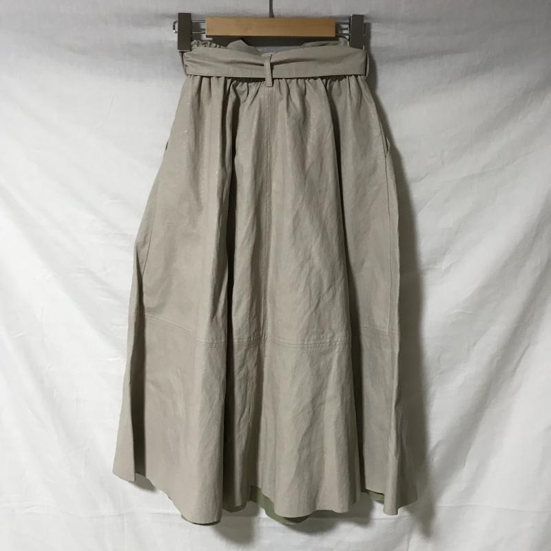 ザラベーシック ZARA BASIC スカート ひざ丈スカート S 無地 ベージュ / ベージュ / レディース USED 古着 中古 10014995