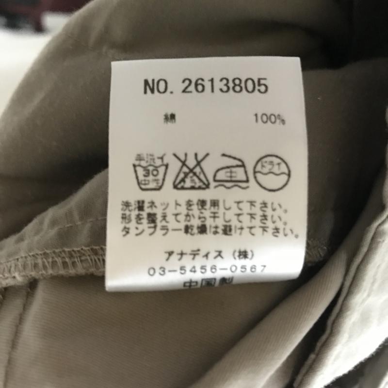 アナカ Unaca パンツ チノパン 36 無地 ベージュ / ベージュ / レディース USED 古着 中古 10015008