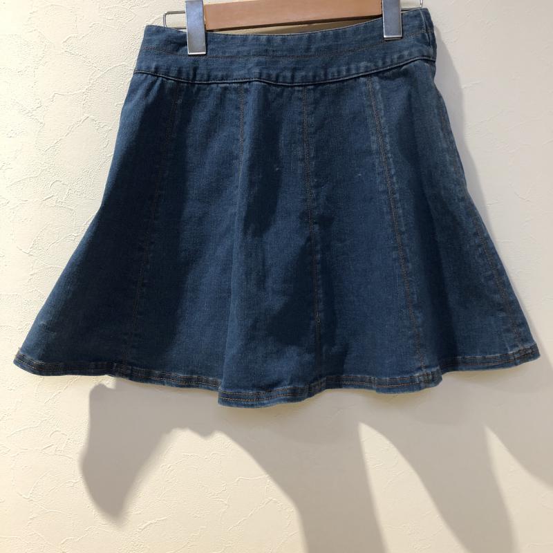 ダズリン dazzlin スカート ミニスカート M 無地 インディゴ / インディゴ / レディース USED 古着 中古 10015011