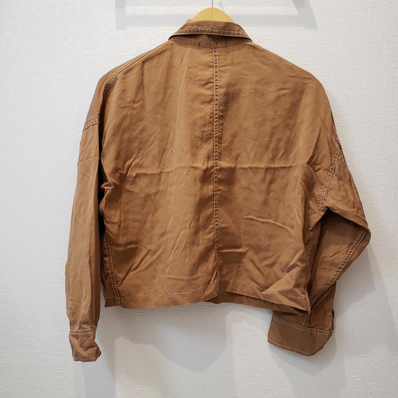 ジーナシス JEANASIS シャツ、ブラウス 長袖 FREE 無地 茶 / ブラウン / レディース USED 古着 中古 10015061