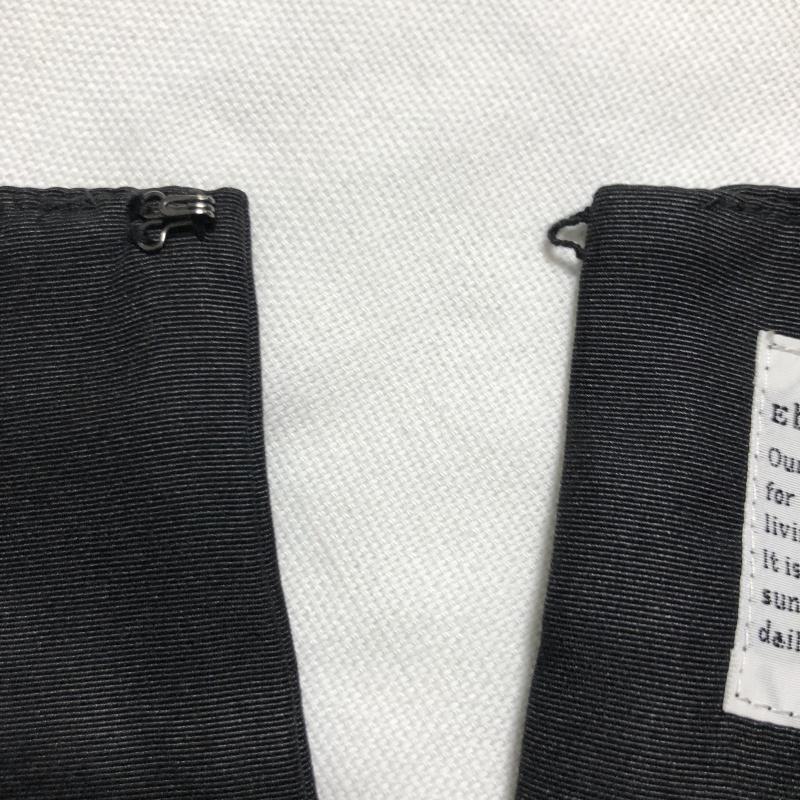 エボニーアイボリー Ebonyivory ワンピース ひざ丈スカート FREE 無地 黒 / ブラック / レディース USED 古着 中古 10015086