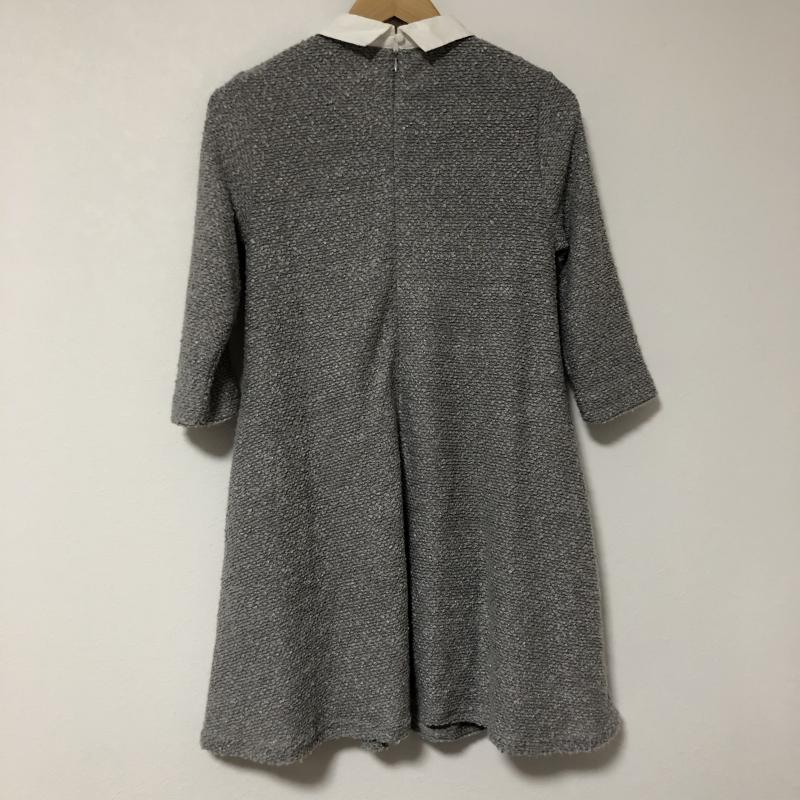 ダズリン dazzlin ワンピース ひざ丈スカート S 無地 灰 / グレー / レディース USED 古着 中古 10015108