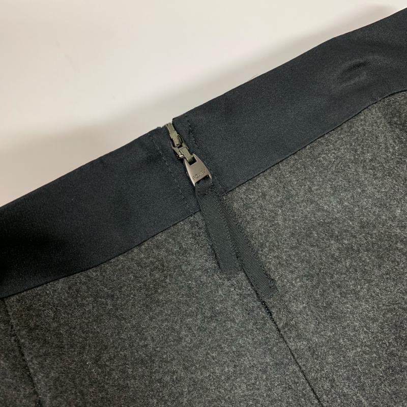 フォクシー FOXEY スカート ひざ丈スカート 38 無地 黒 / ブラック / X 灰 / グレー / レディース USED 古着 中古 10015134