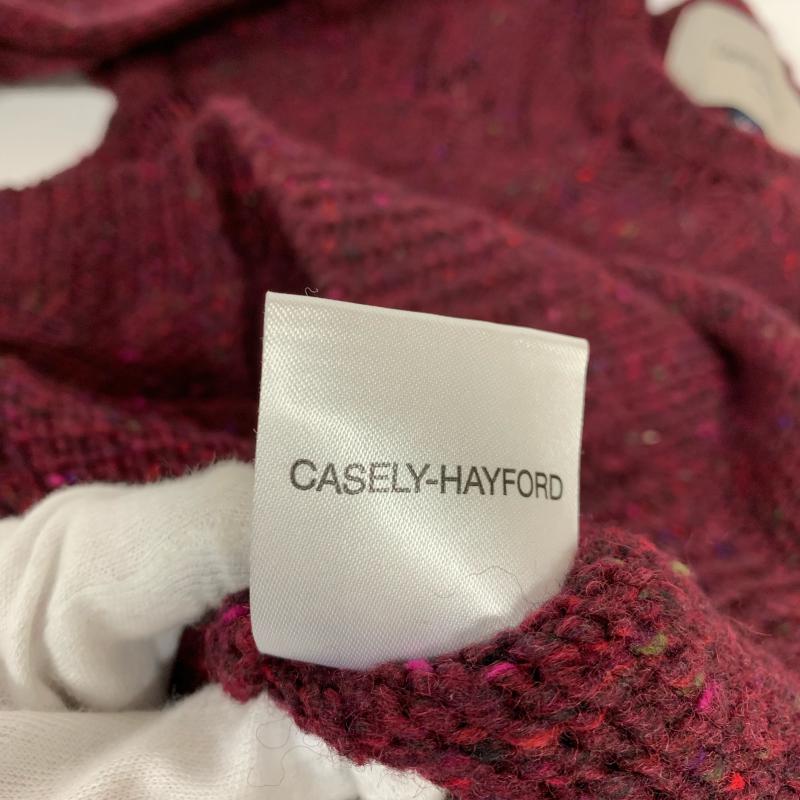 ケイスリーヘイフォード Casely-Hayford ニット、セーター 長袖 ウール XS 無地 赤 / レッド / レディース USED 古着 中古 10015141