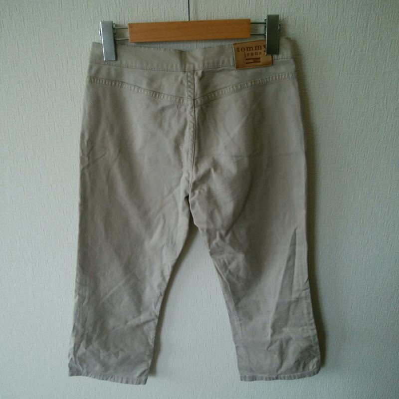 トミー ジーンズ TOMMY JEANS ボトムス ボトムス クロップドパンツ 5 無地 ベージュ / ベージュ / レディース USED 古着 中古 10015266