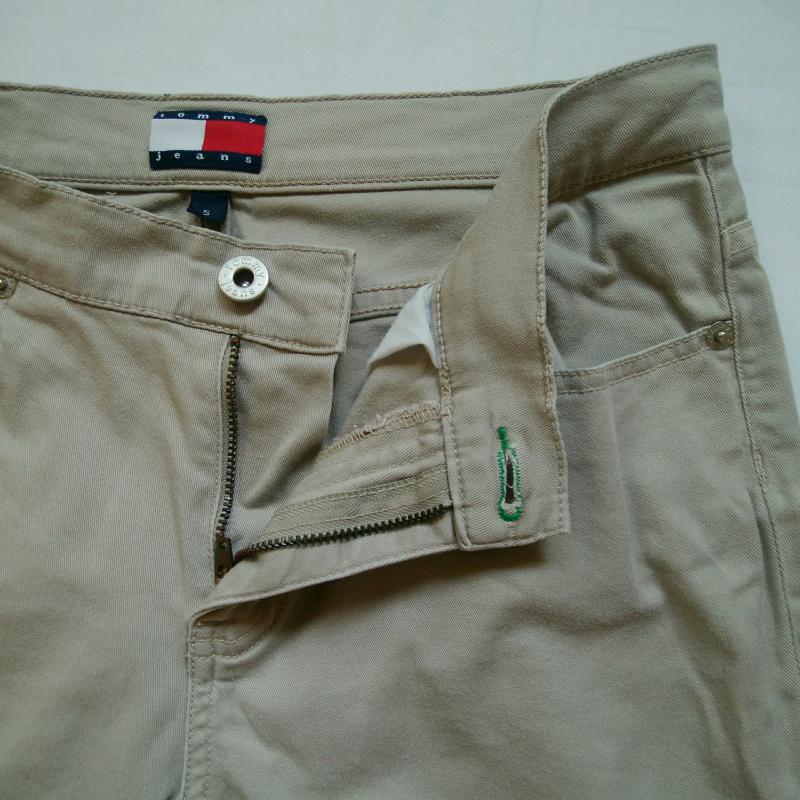 トミー ジーンズ TOMMY JEANS ボトムス ボトムス クロップドパンツ 5 無地 ベージュ / ベージュ / レディース USED 古着 中古 10015266