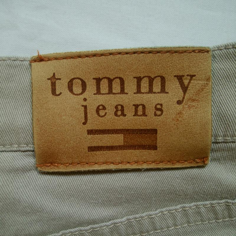 トミー ジーンズ TOMMY JEANS ボトムス ボトムス クロップドパンツ 5 無地 ベージュ / ベージュ / レディース USED 古着 中古 10015266