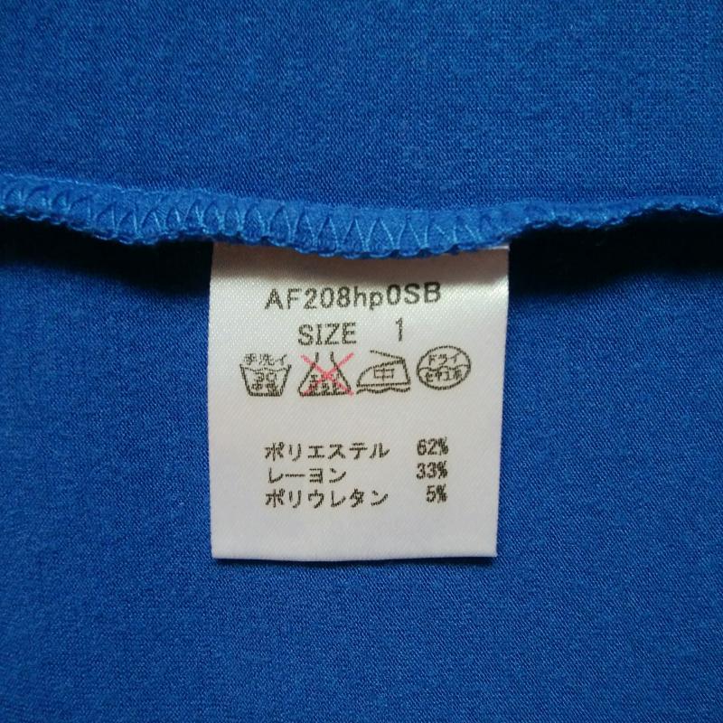 ワールドワイドラブ WORLD WIDE LOVE! カットソー 半袖 1 無地 X ワンポイント 青 / ブルー / レディース USED 古着 中古 10015290
