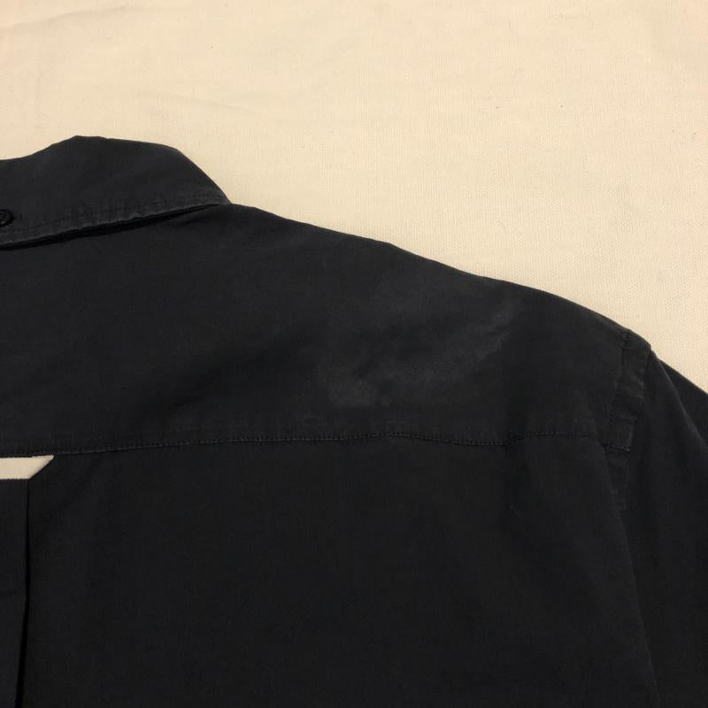 アクネストゥディオズ Acne Studios シャツ、ブラウス 半袖 ボタンダウンシャツ 46 無地 紺 / ネイビー / メンズ USED 古着 中古 10015345