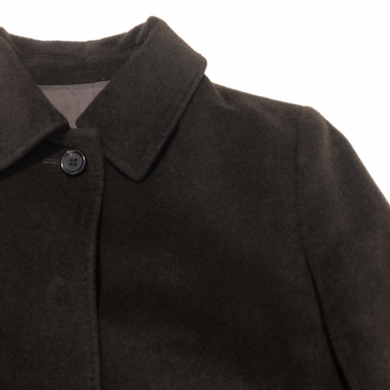 ギャバジンケーティー GABARDINEK.T コート コート一般 ステンカラー アンゴラ混 無地 黒 / ブラック / レディース USED 古着 中古 10015374