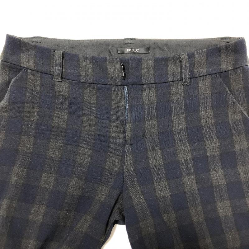 ルール RULe ボトムス ボトムス テーパードパンツ チェック 紺 / ネイビー / X 灰 / グレー / レディース USED 古着 中古 10015388