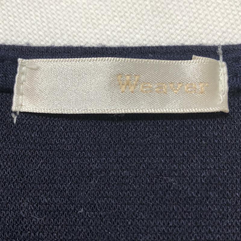 ウィーバー Weaver ワンピース ひざ丈スカート M 刺繍 X 花柄 紺 / ネイビー / レディース USED 古着 中古 10015395