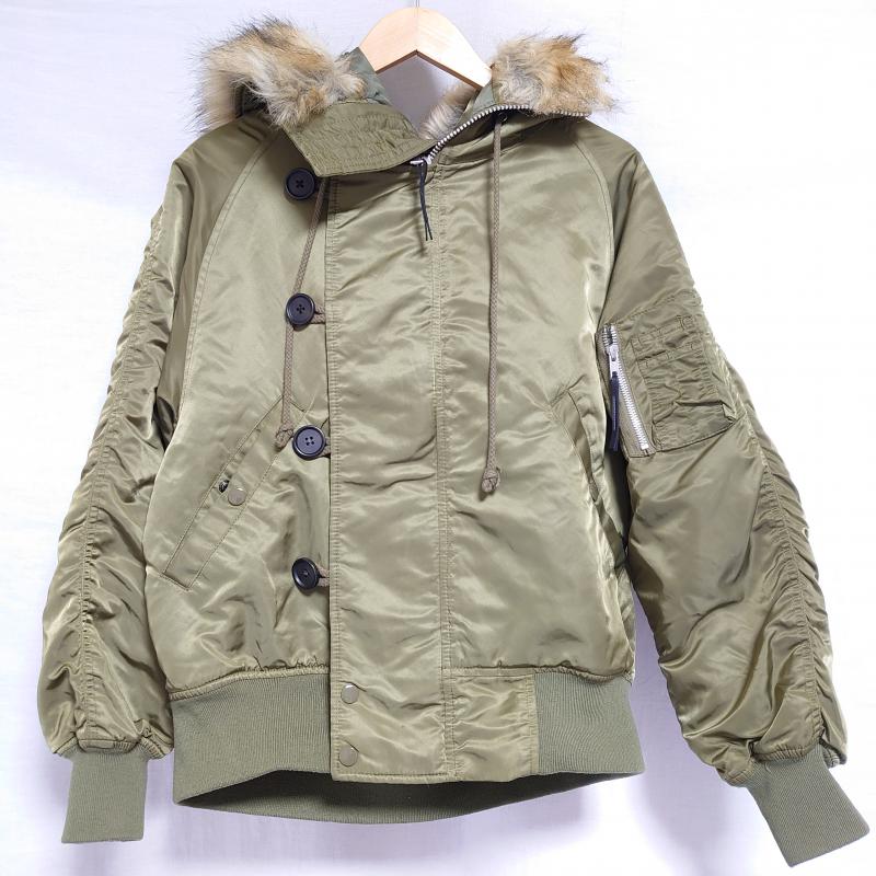 ジーナシス JEANASIS ジャケット、上着 ジャンパー、ブルゾン FREE 無地 カーキ / カーキ / レディース USED 古着 中古 10015418