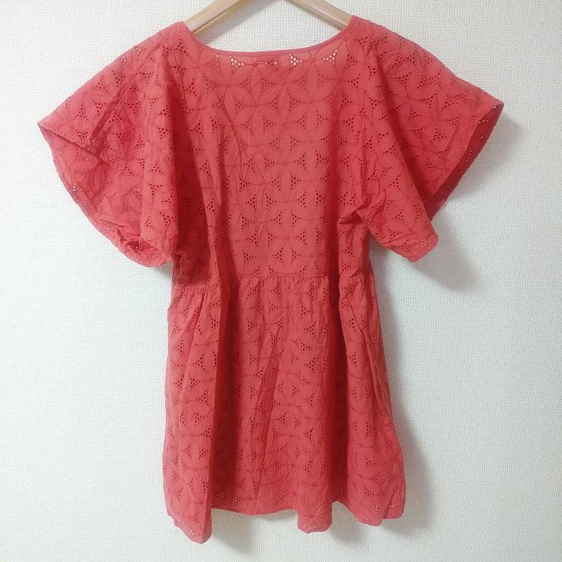 ビーシービージェネレーション BCBGeneration カットソー 半袖 M 花柄 X 刺繍 赤 / レッド / レディース USED 古着 中古 10015431