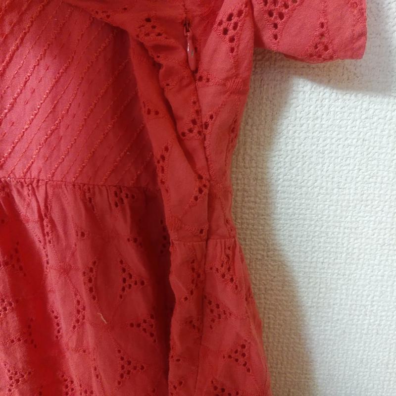 ビーシービージェネレーション BCBGeneration カットソー 半袖 M 花柄 X 刺繍 赤 / レッド / レディース USED 古着 中古 10015431