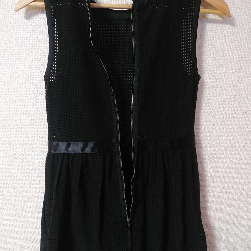 ジルスチュアート JILLSTUART ワンピース ひざ丈スカート 0 チェック 黒 / ブラック / レディース USED 古着 中古 10015444