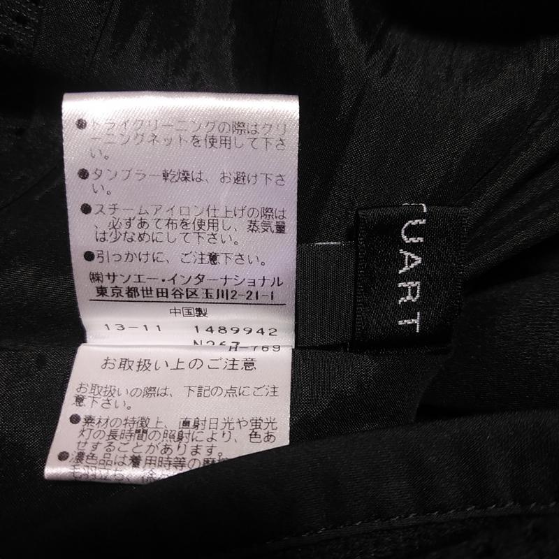 ジルスチュアート JILLSTUART ワンピース ひざ丈スカート 0 チェック 黒 / ブラック / レディース USED 古着 中古 10015444