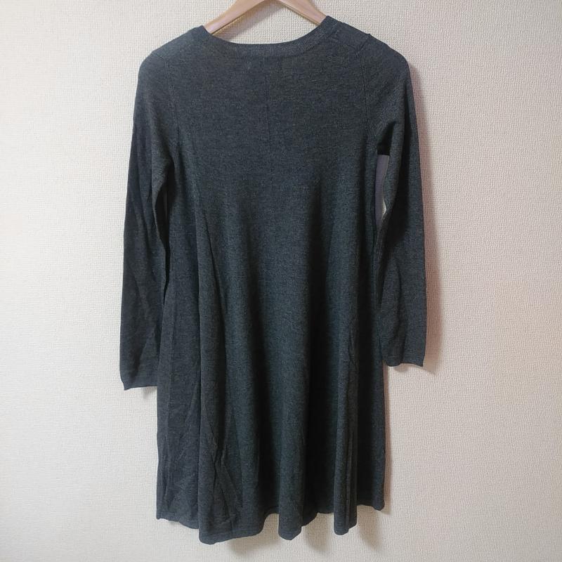 アンタイトル UNTITLED ワンピース ひざ丈スカート 2 無地 灰 / グレー / レディース USED 古着 中古 10015453
