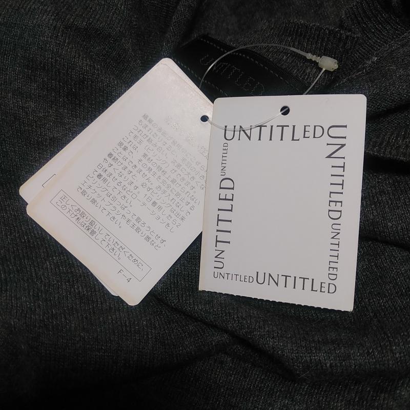 アンタイトル UNTITLED ワンピース ひざ丈スカート 2 無地 灰 / グレー / レディース USED 古着 中古 10015453