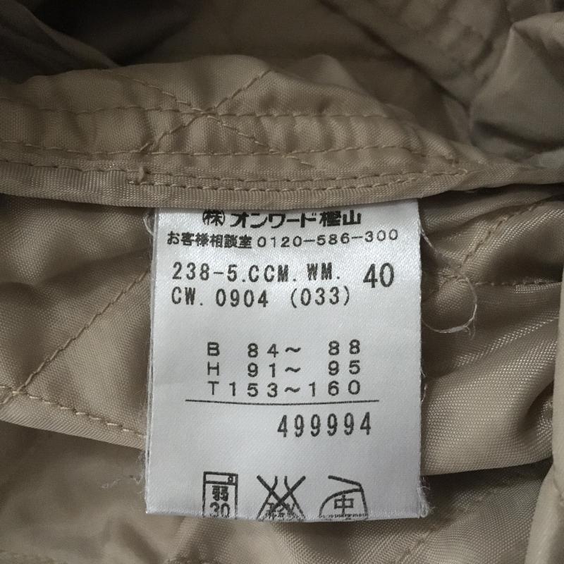 ジユウク 自由区 コート コート一般 40 無地 ベージュ / ベージュ / レディース USED 古着 中古 10015468