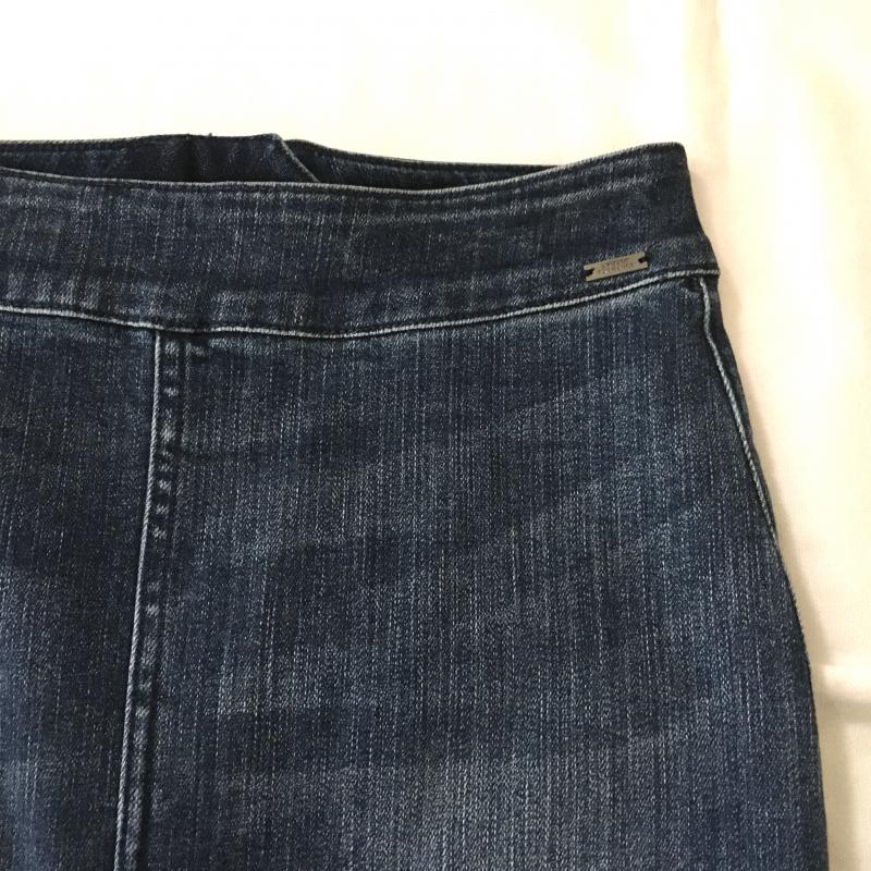 アルマーニエクスチェンジ A/X ARMANIEXCHANGE スカート ひざ丈スカート 0 無地 インディゴ / インディゴ / レディース USED 古着 中古 10015488