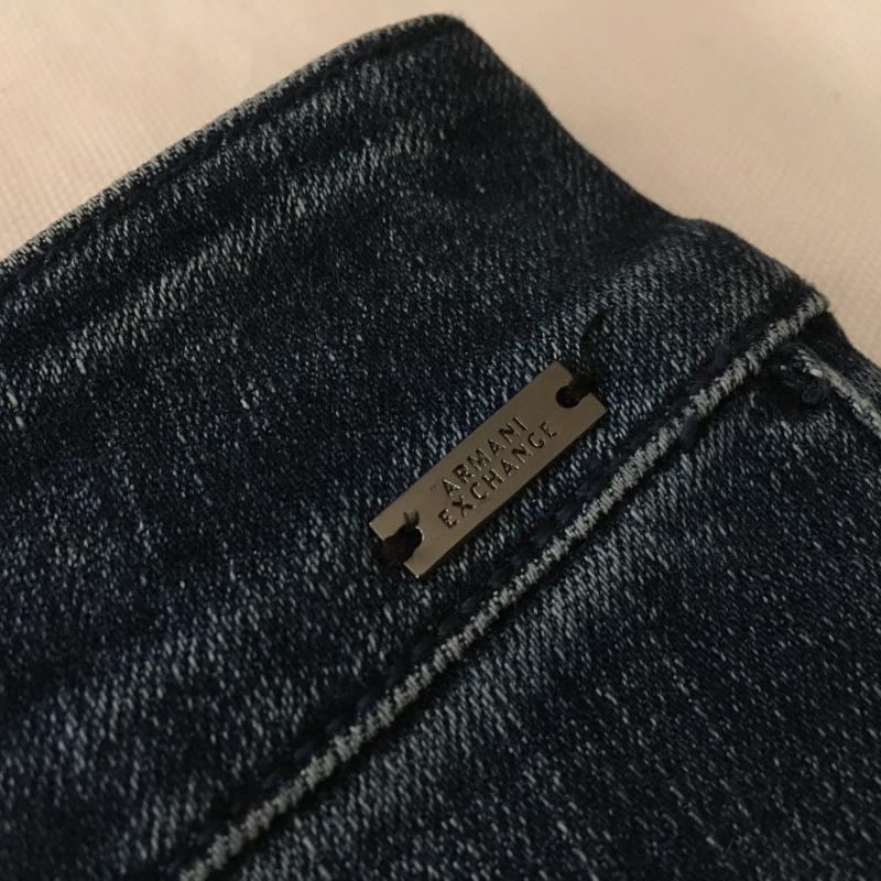 アルマーニエクスチェンジ A/X ARMANIEXCHANGE スカート ひざ丈スカート 0 無地 インディゴ / インディゴ / レディース USED 古着 中古 10015488