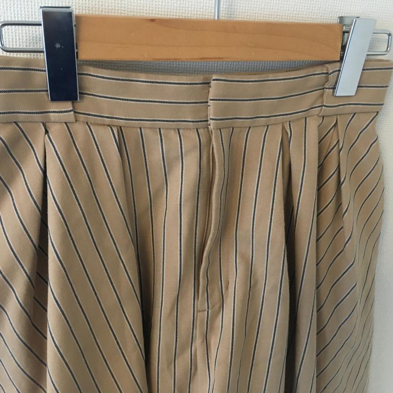 トランテアンソンドゥモード 31 Sons de mode パンツ キュロット 36 ストライプ X 総柄 ベージュ / ベージュ / X 紺 / ネイビー / レディース USED 古着 中古 10015537