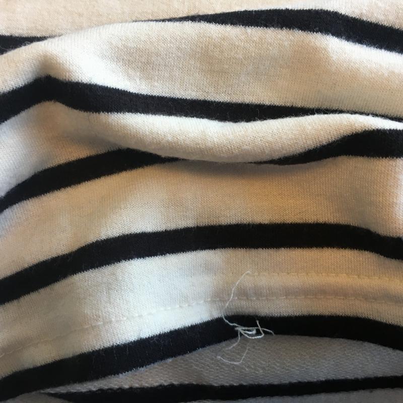 ジル バイ ジルスチュアート JILL by JILLSTUART カットソー 長袖 FREE ボーダー柄 白 / ホワイト / X 黒 / ブラック / レディース USED 古着 中古 10015547