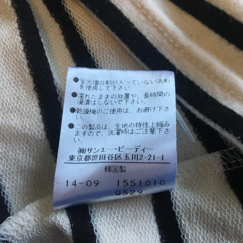 ジル バイ ジルスチュアート JILL by JILLSTUART カットソー 長袖 FREE ボーダー柄 白 / ホワイト / X 黒 / ブラック / レディース USED 古着 中古 10015547