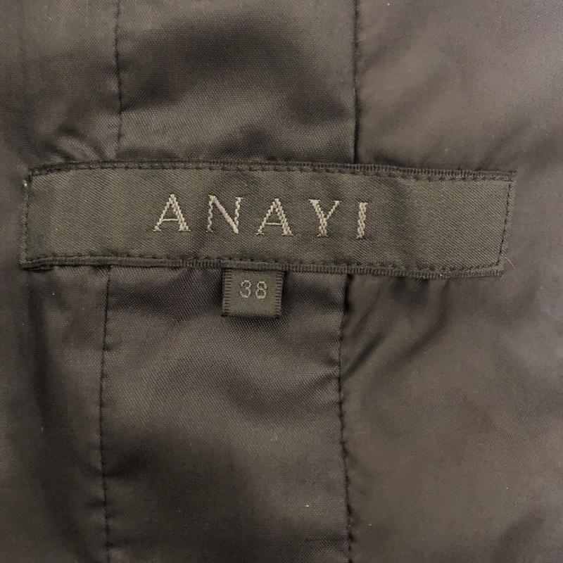 アナイ ANAYI コート ダウンコート 38 無地 黒 / ブラック / レディース USED 古着 中古 10015591