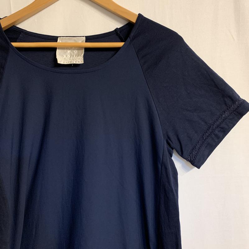 ユナイテッドアローズ UNITED ARROWS Tシャツ 半袖 無地 紺 / ネイビー / レディース USED 古着 中古 10015601