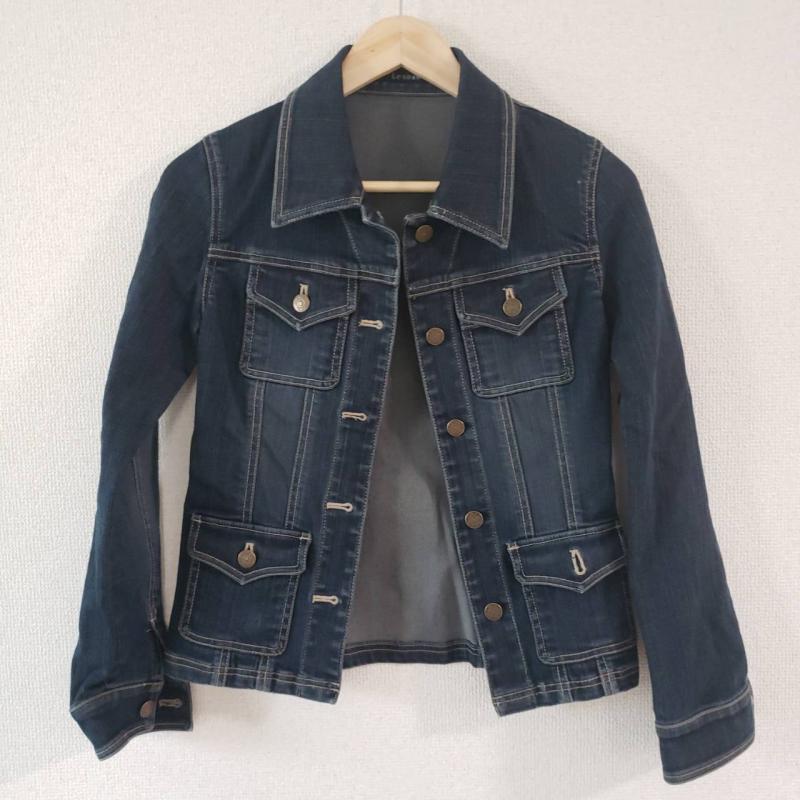 ルスーク LESOUK ジャケット、上着 ジャケット、ブレザー 無地 インディゴ / インディゴ / レディース USED 古着 中古 10015637