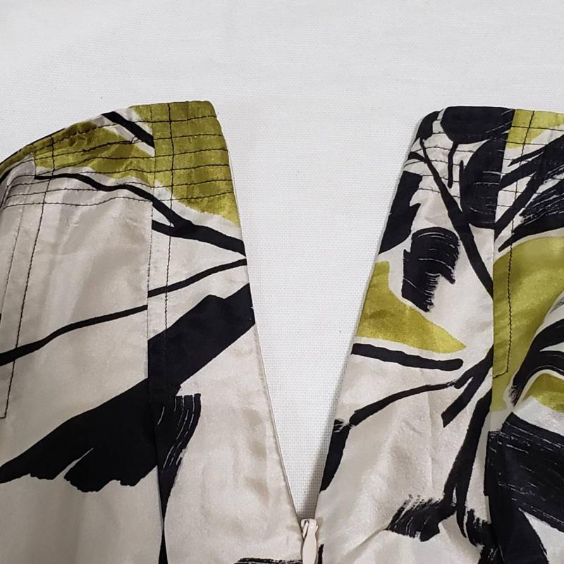 ビーシービージーマックスアズリア BCBGMAXAZRIA スカート ひざ丈スカート 0 総柄 黒 / ブラック / X 白 / ホワイト / X 黄 / イエロー / レディース USED 古着 中古 10015659