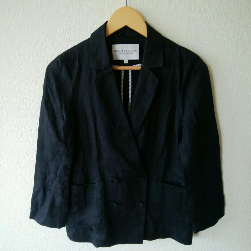 ビューティアンドユースユナイテッドアローズ BEAUTY&YOUTH UNITED ARROWS ジャケット、上着 ジャケット、ブレザー S 無地 紺 / ネイビー / レディース USED 古着 中古 10015669