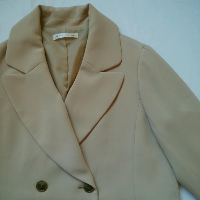マジェスティックレゴン MAJESTIC LEGON ジャケット、上着 ジャケット、ブレザー S 無地 ベージュ / ベージュ / レディース USED 古着 中古 10015689