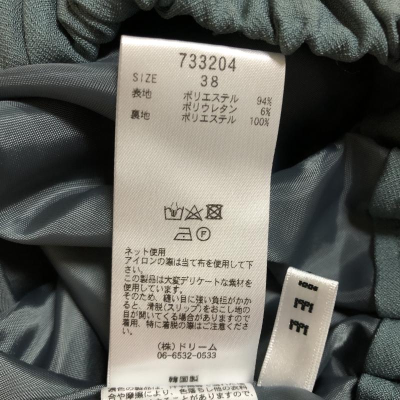 ロージー ROSIEE パンツ スラックス 38 無地 緑 / グリーン / レディース USED 古着 中古 10015694