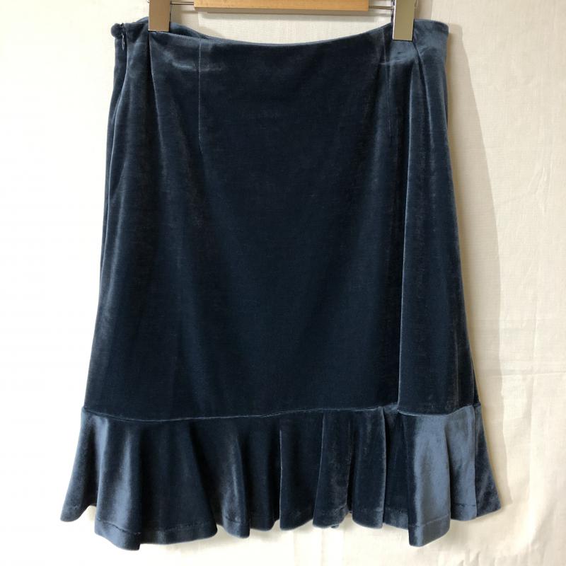 カーラ Cara スカート ひざ丈スカート L 無地 青 / ブルー / レディース USED 古着 中古 10015695