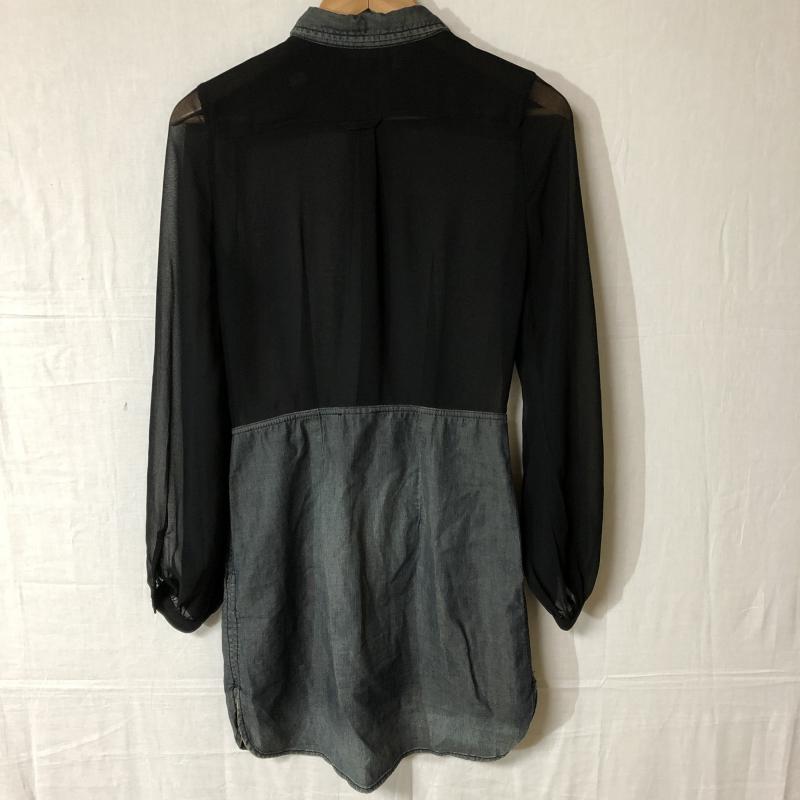 ディーゼル DIESEL ワンピース ひざ丈スカート XS 無地 黒 / ブラック / X 灰 / グレー / レディース USED 古着 中古 10015718
