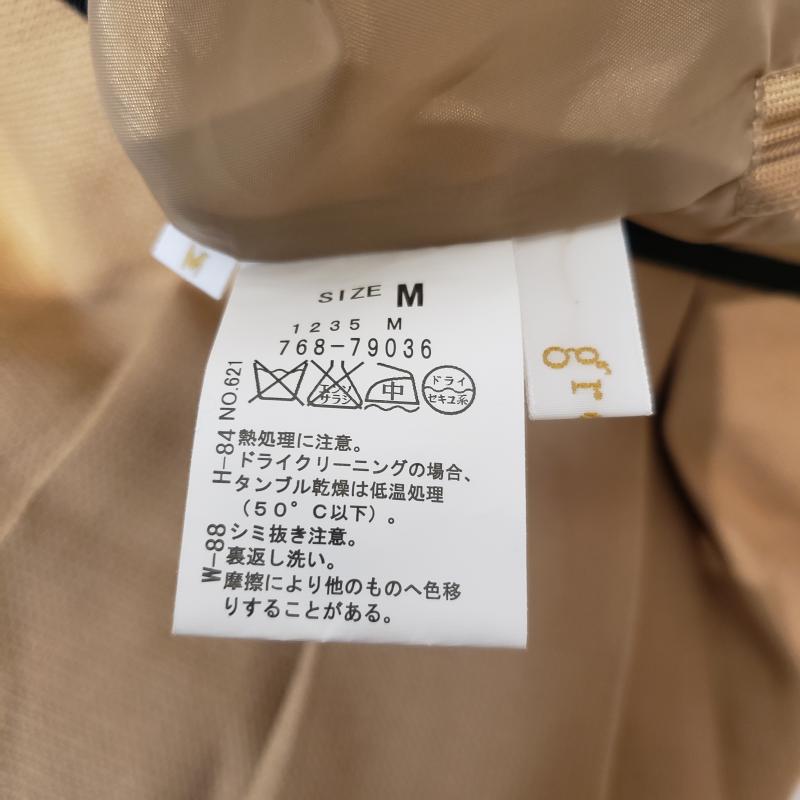 グローブ grove スカート ひざ丈スカート M 無地 茶 / ブラウン / X 黒 / ブラック / レディース USED 古着 中古 10015735