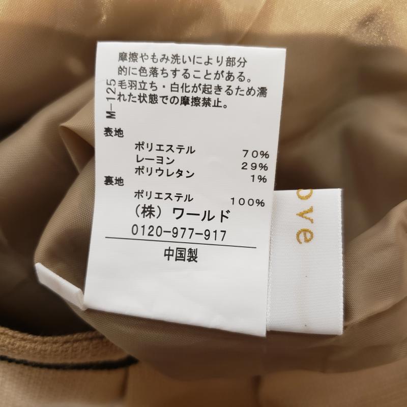 グローブ grove スカート ひざ丈スカート M 無地 茶 / ブラウン / X 黒 / ブラック / レディース USED 古着 中古 10015735