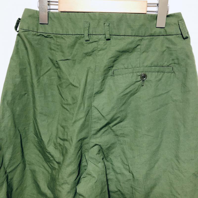 ヌーウ゛ェルドゥパラディ NOUVELLESDUPARADISE パンツ スラックス ワイドパンツ 38 無地 緑 / グリーン / レディース USED 古着 中古 10015786