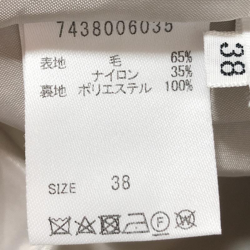 バビロン BABYLONE スカート ミニスカート 38 無地 ベージュ / ベージュ / レディース USED 古着 中古 10015795