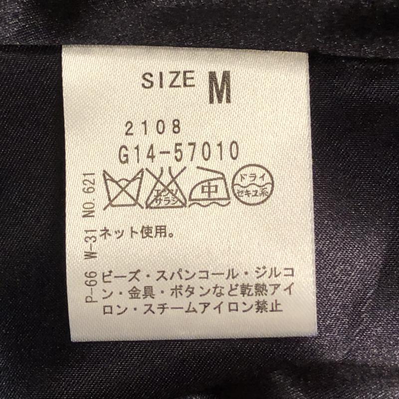 グローブ grove ワンピース ひざ丈スカート M 幾何柄 紺 / ネイビー / レディース USED 古着 中古 10015826