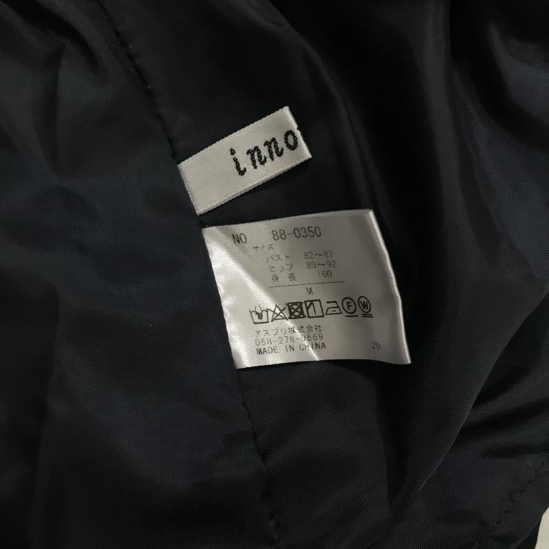 イノウェーブ innowave ワンピース ひざ丈スカート M 無地 黒 / ブラック / レディース USED 古着 中古 10015833