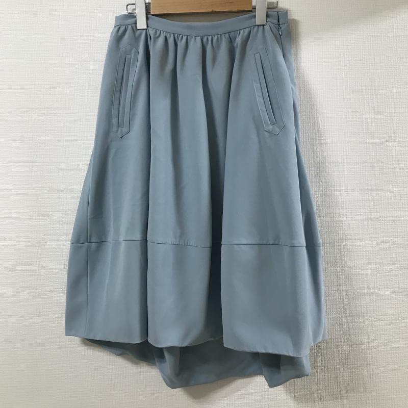 エマテイラー Emma Taylor スカート ひざ丈スカート フィッシュテールスカート 40 無地 青 / ブルー / レディース USED 古着 中古 10015836