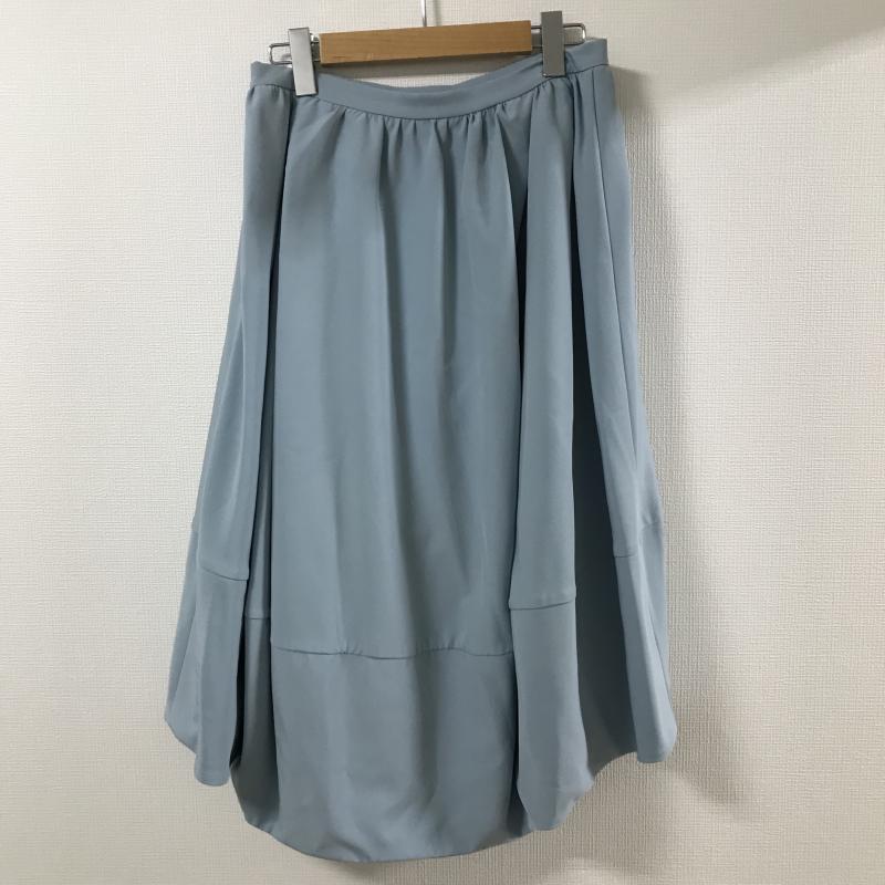 エマテイラー Emma Taylor スカート ひざ丈スカート フィッシュテールスカート 40 無地 青 / ブルー / レディース USED 古着 中古 10015836