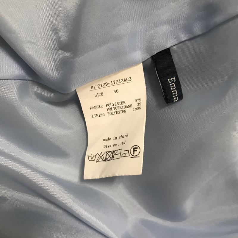 エマテイラー Emma Taylor スカート ひざ丈スカート フィッシュテールスカート 40 無地 青 / ブルー / レディース USED 古着 中古 10015836