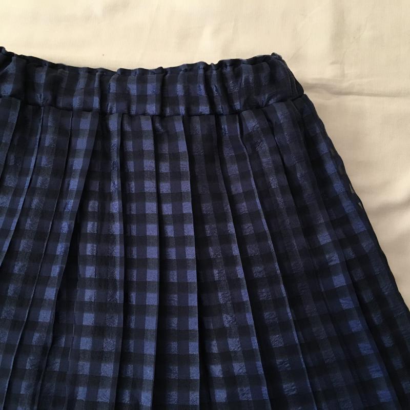 ウィルセレクション WILLSELECTION セットアップ セットアップ M チェック X 花柄 青 / ブルー / X 紺 / ネイビー / レディース USED 古着 中古 10015867