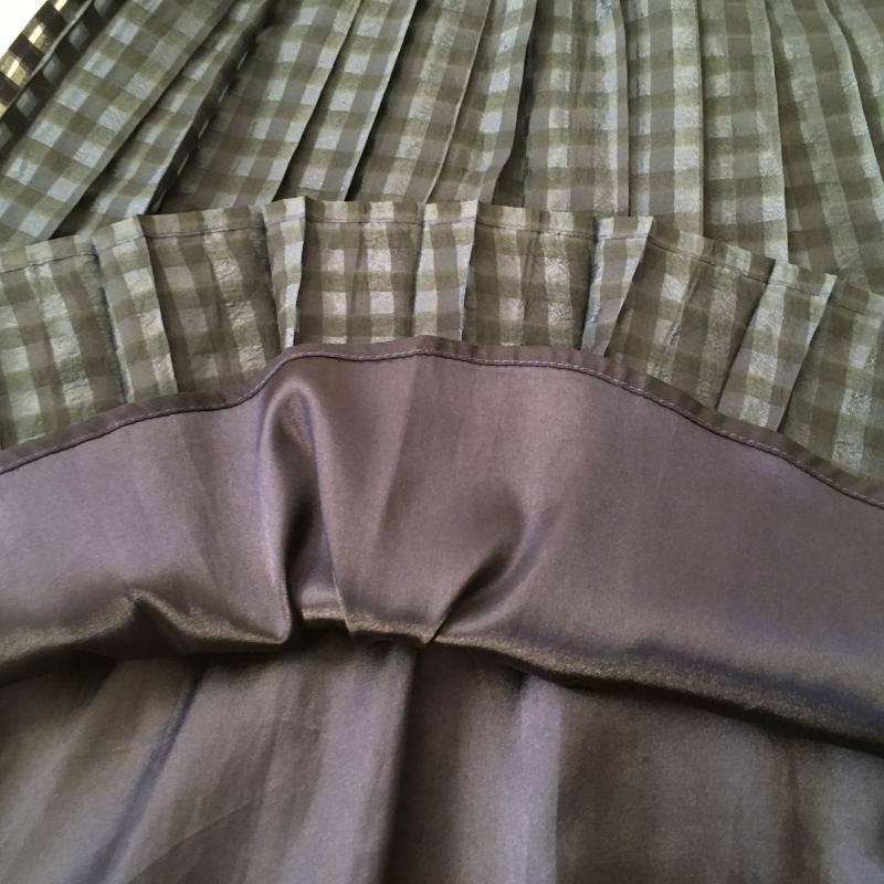 ウィルセレクション WILLSELECTION セットアップ セットアップ M チェック X 花柄 青 / ブルー / X 紺 / ネイビー / レディース USED 古着 中古 10015867